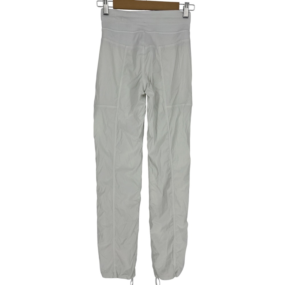 Lululemon Dance Studio Pant III Lined White Mid Rise Size 0 30" Inseam - Picture 8 of 8